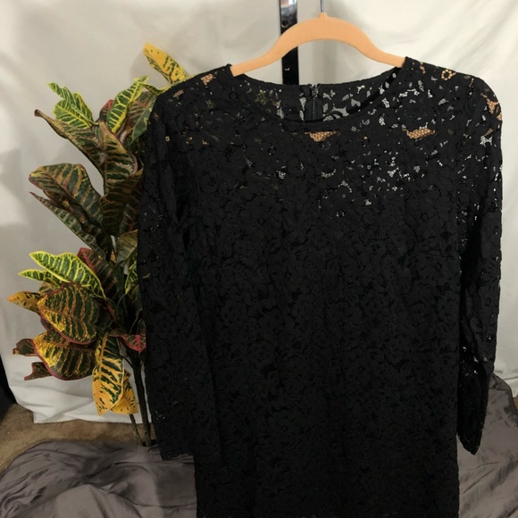 H&M long sleeve black lace dress - Picture 2 of 16